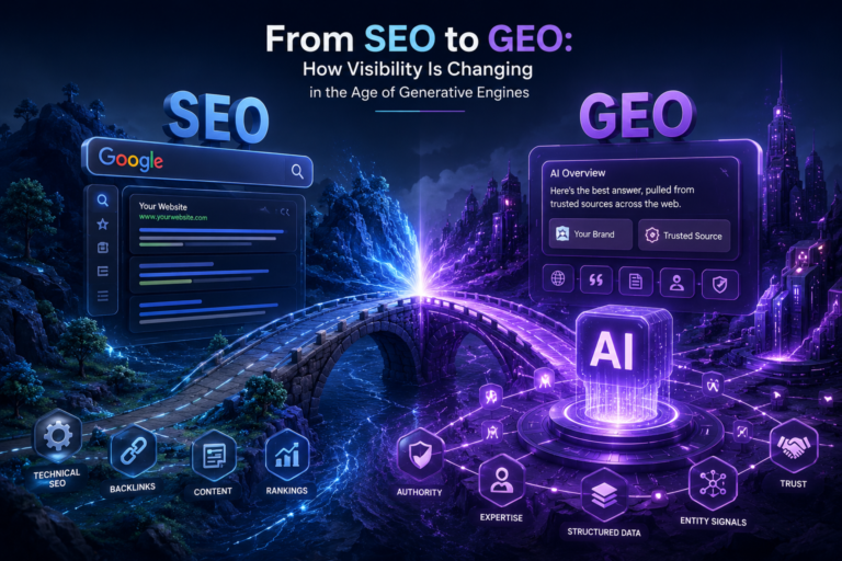 From SEO to GEO: How Visibility Is Changing in the Age of Generative Engines